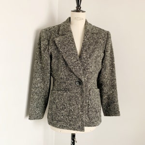 Yves Saint Laurent Rive gauche 80's vintage tweed jacket