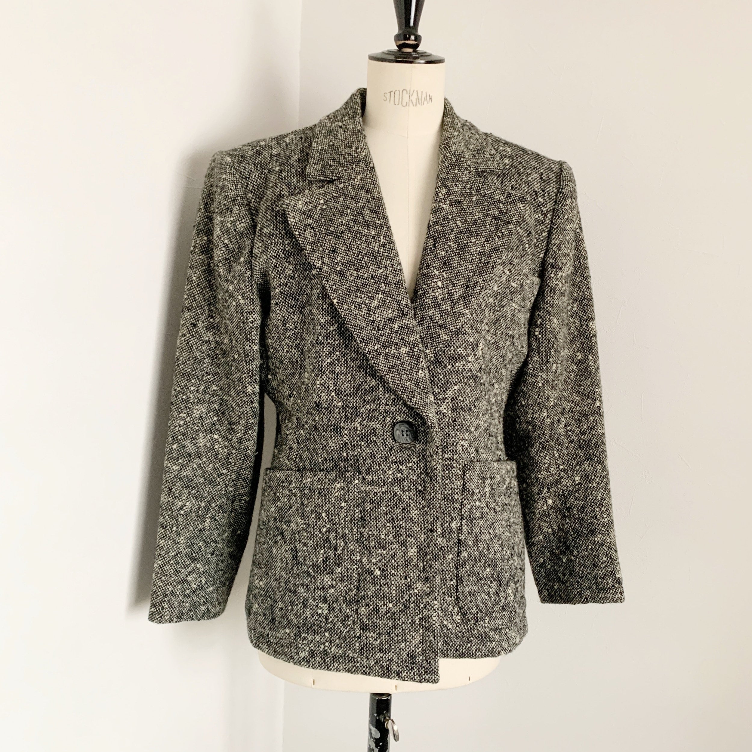 ジャケット・アウター YSL rive gauche vintage tweed coat Yves Saint Laurent Rive Gauche 80's Vintage Tweed Jacket - Etsy