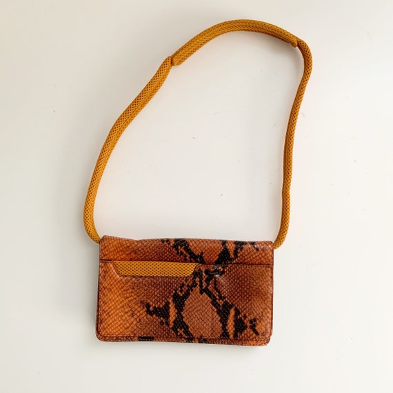 Miu Miu Archive F/W 1999 Vintage Embossed Leather Python Semi Shoulder Crossbody Bag Miu Miu Archive F/W 1999 Vintage Embossed Leather Python Semi Shoulder Crossbody Bag