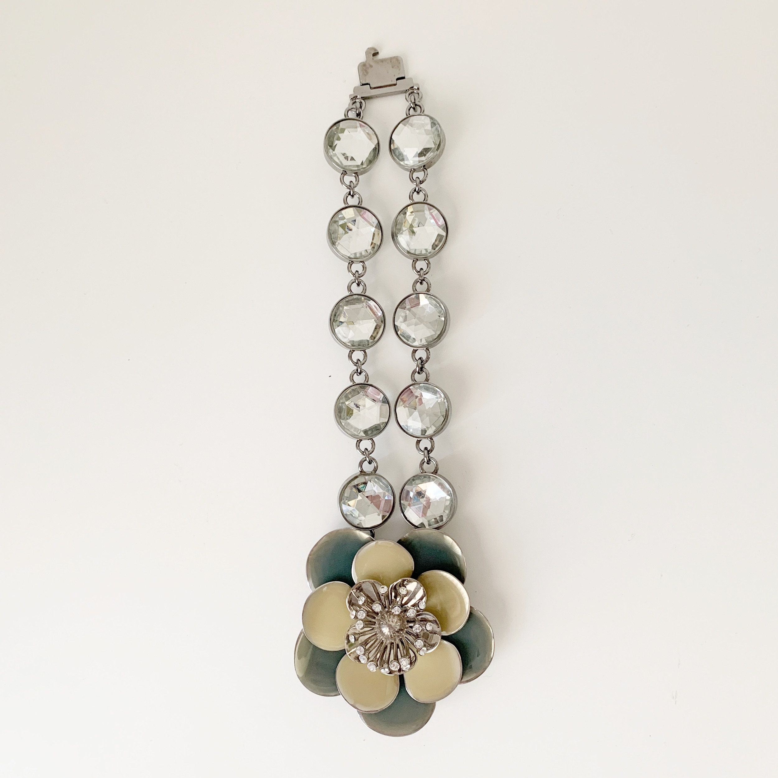 MIU MIU Flower Silver Chain Neckless