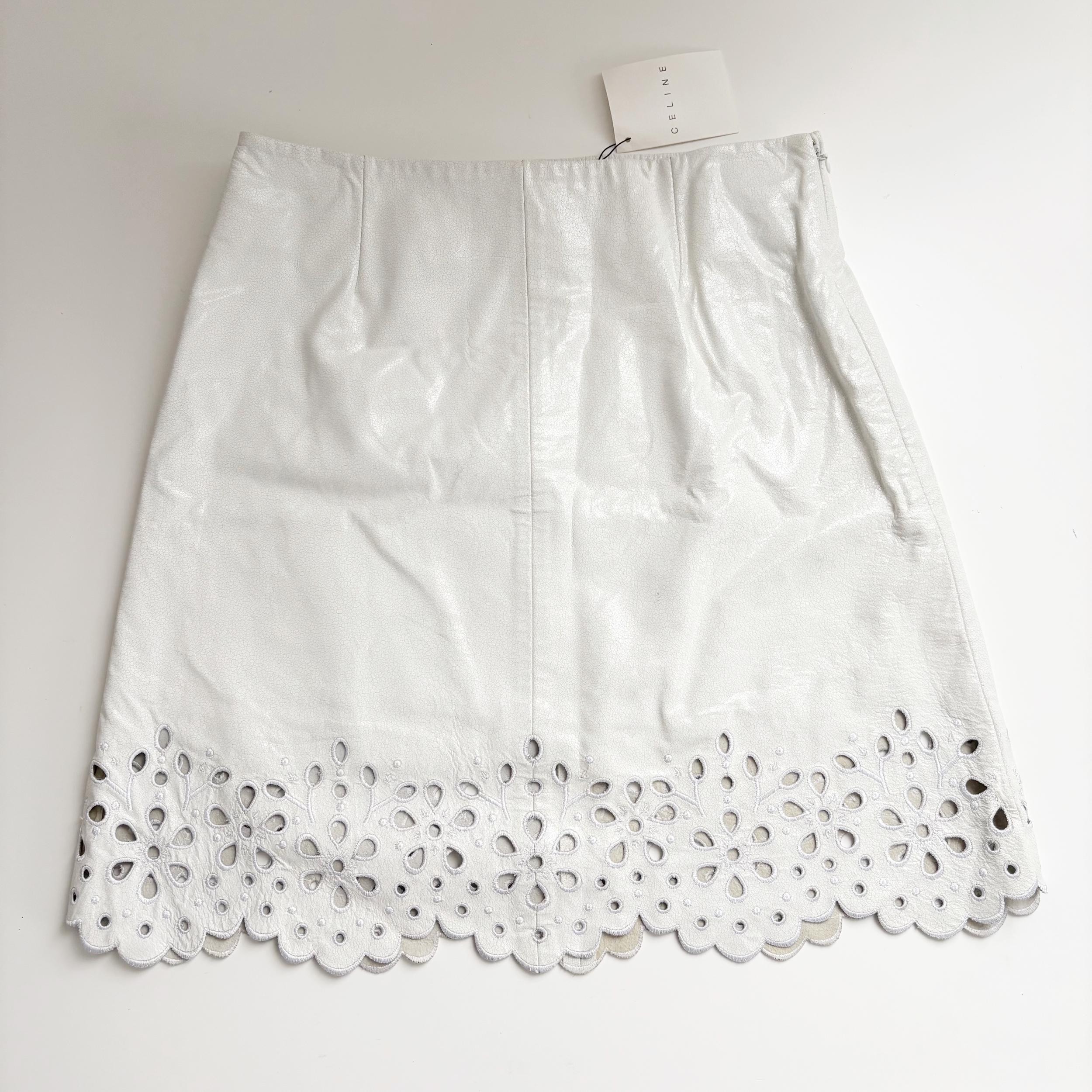 CELINE Dead Stock New Article Unused Vintage Flower Punching