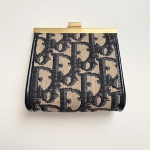 Porte-monnaie Christian Dior vintage motif Trotter