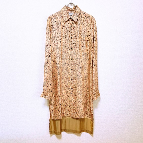 Dries Van Noten Total pattern silk long shirt dres