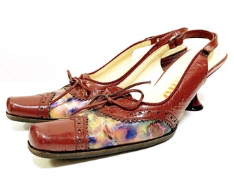 Miu Miu 1999 Vintage Holographique Escarpins Butterfly Ribbon - Etsy