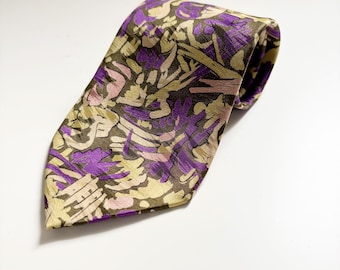 Corbata con estampado artístico de Kenzo