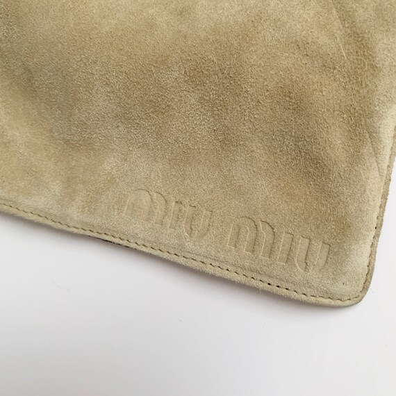 miu miu archive vintage suede mini shoulder bag - image 4
