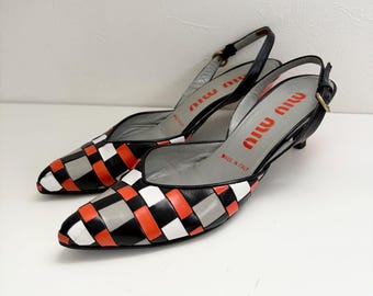 Vintage 1999 Miu Miu Prada Mesh Mules Flower Detail / 35 (US 5) - Etsy
