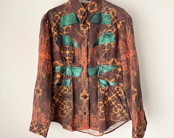 EMILIO PUCCI Long Sleeve Zip Top - Etsy Canada EMILIO PUCCI Long Sleeve Zip Top - Etsy Canada