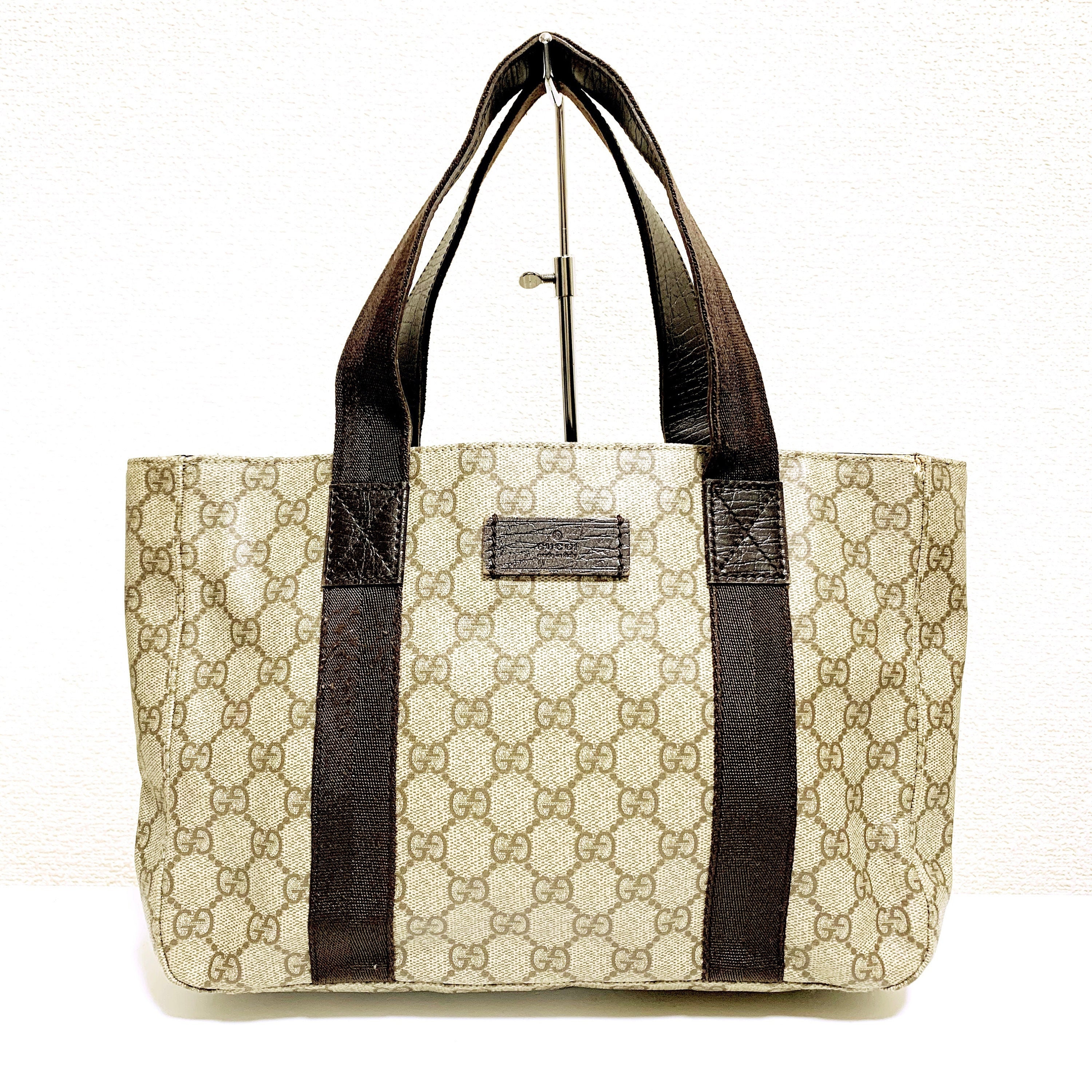 Gucci Vintage Brown Monogram Canvas Travel Satchel Bag – OPA Vintage