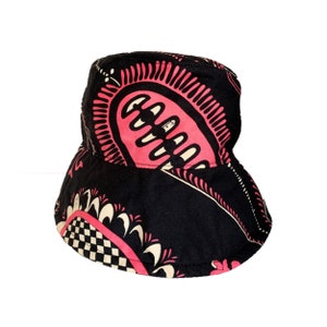 EMILIO PUCCI Black × Pink × white colors multi hat