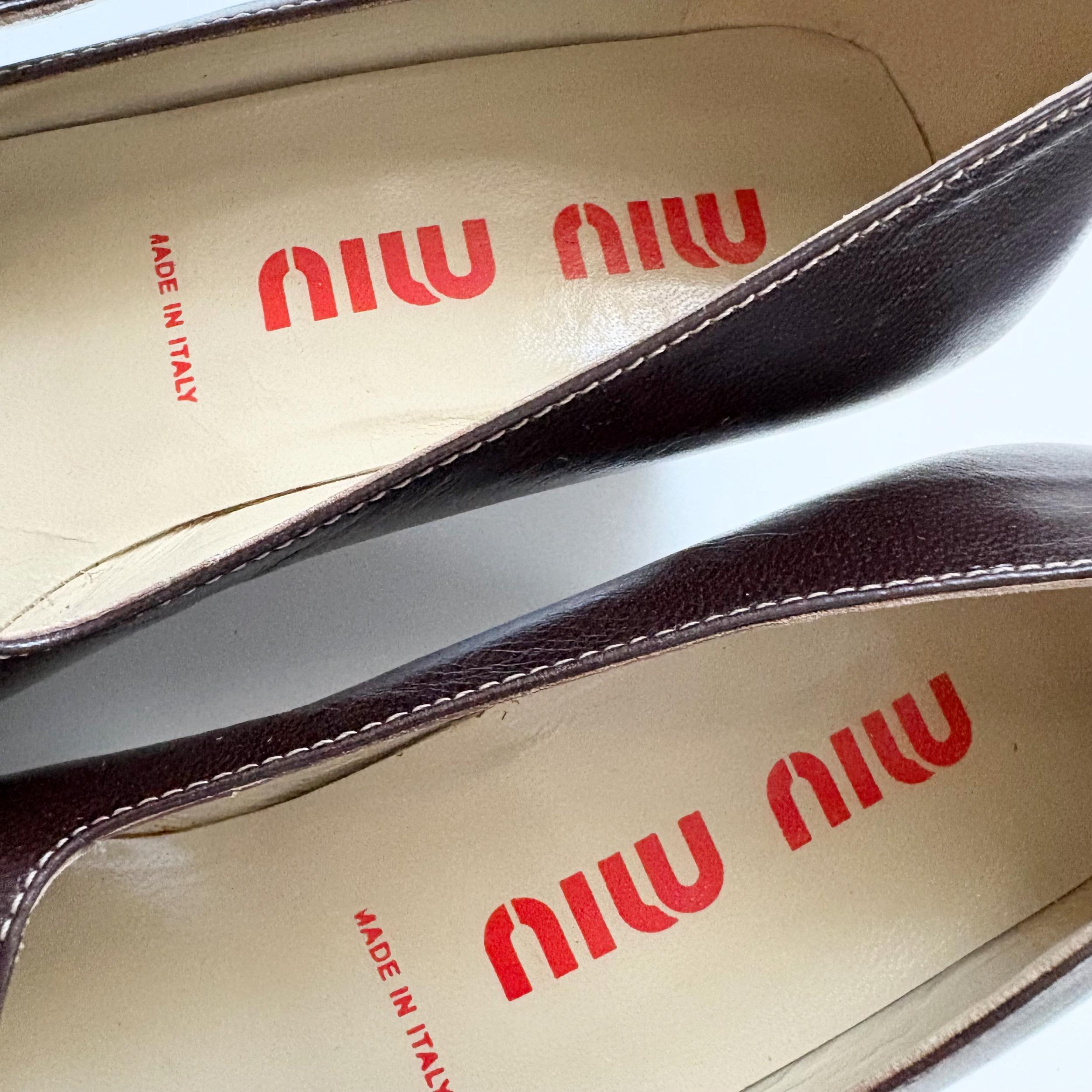 Miu Miu Archive Vintage Bicolor Leather Pumps - Etsy