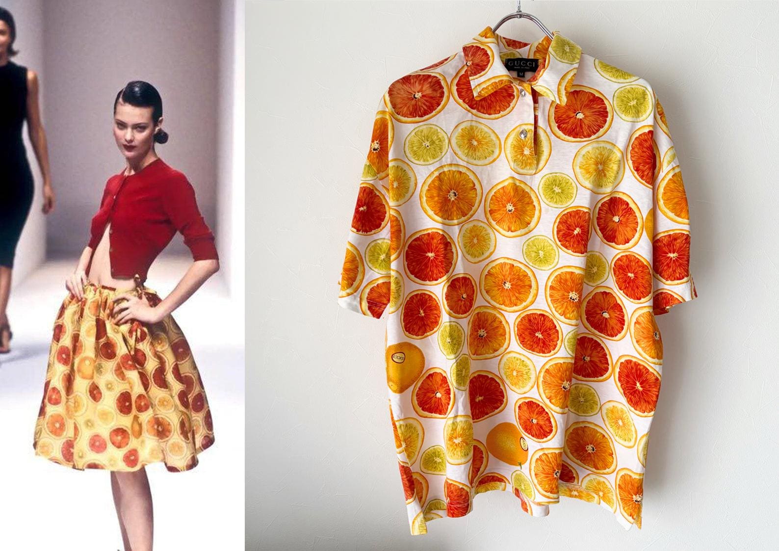 GUCCI for Tom Ford 1995 S/S Vintage Citrus Fruits Print Short