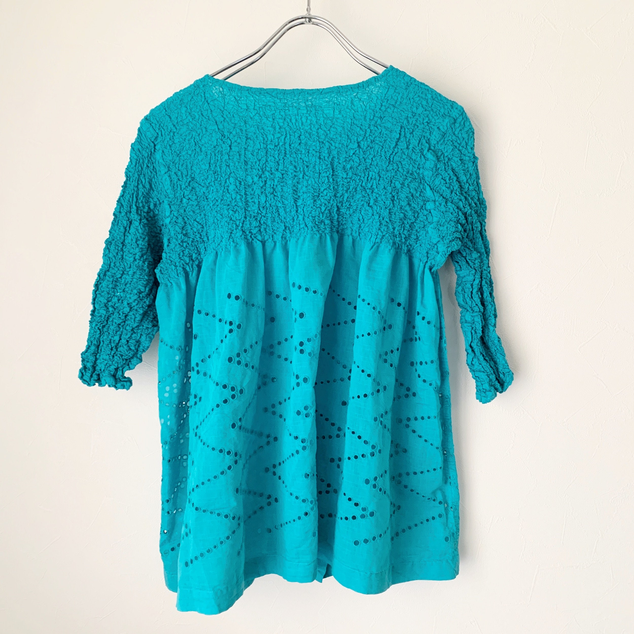 Me ISSEY MIYAKE Pleated Cutwork Lace Top - Etsy