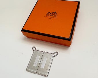 エルメス ケージダッシュ Hキューブ ネックレス ペンダント スチール