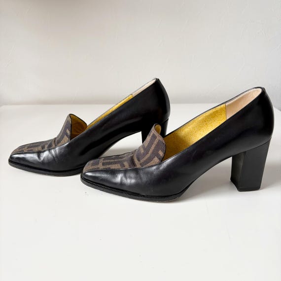 FENDI Vintage Zucca Pattern Pumps - Etsy