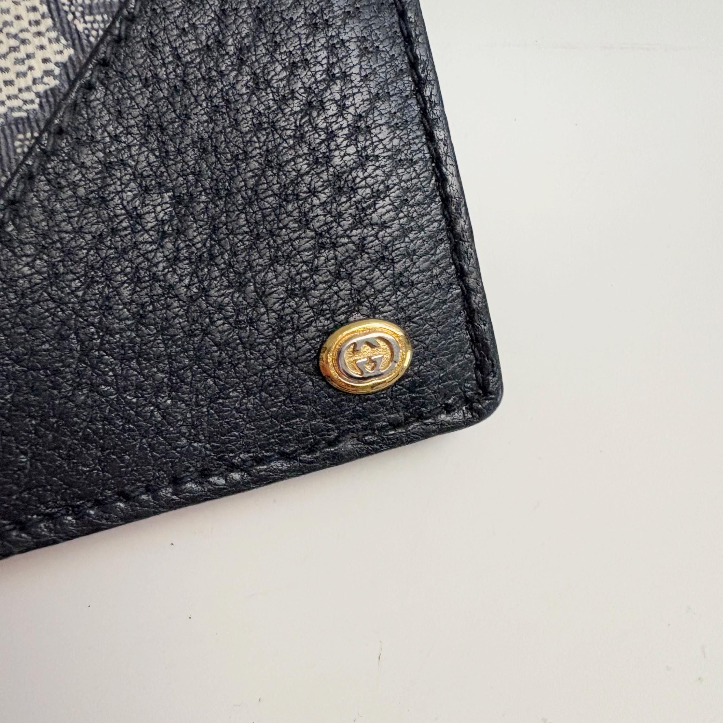Gucci Vintage GG Logo Pattern Long Wallet Card Holder - Etsy