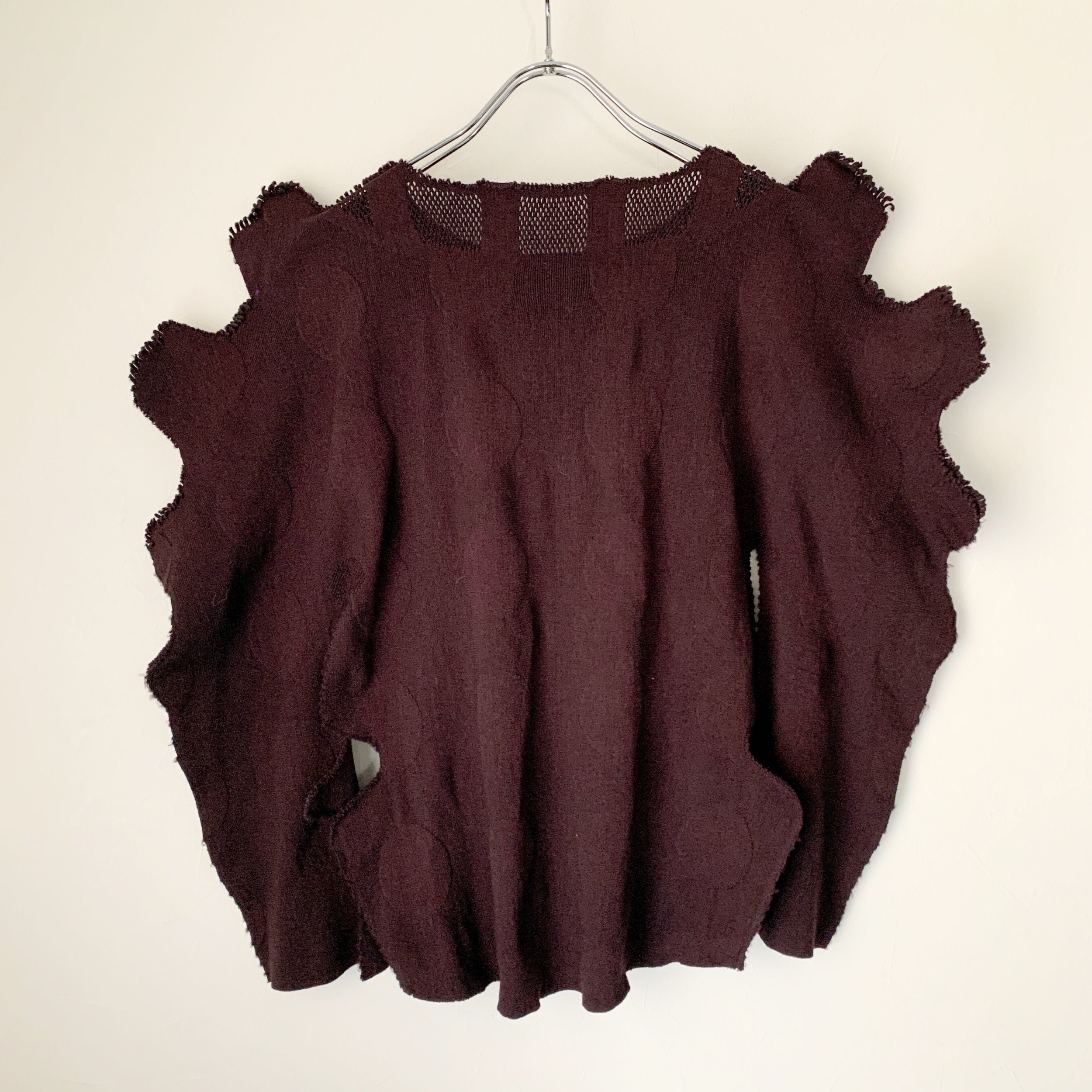 A-POC Issey Miyake Deformed Design Dot Mesh Knit Top - Etsy