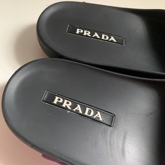 PRADA Multi Floral Motif Rubber Sandal Shoes - Etsy