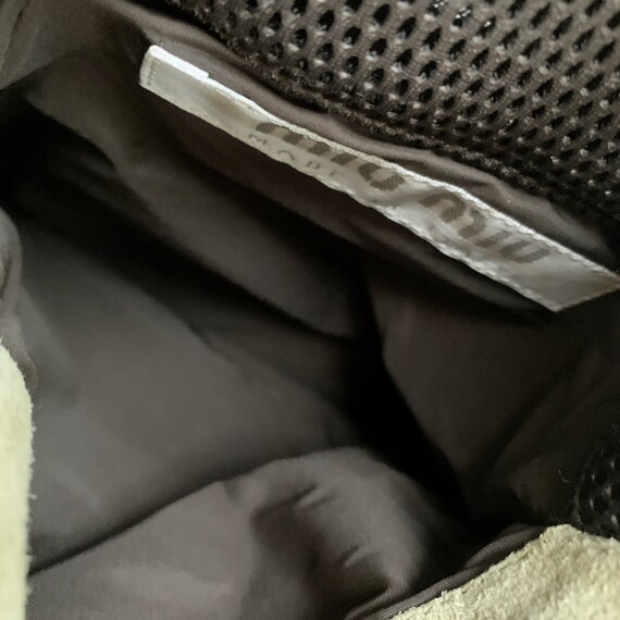 miu miu archive vintage suede mini shoulder bag - image 5