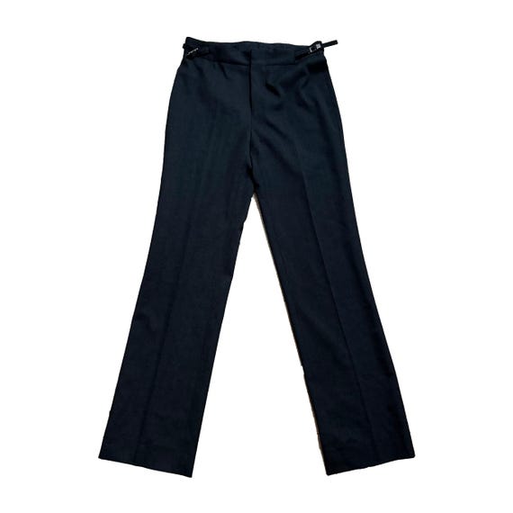 パンツ GUCCI by TOM FORD 98SS Logo Belt Pants GUCCI for Tom Ford 1998 Vintage Side Logo Metal Belt Design