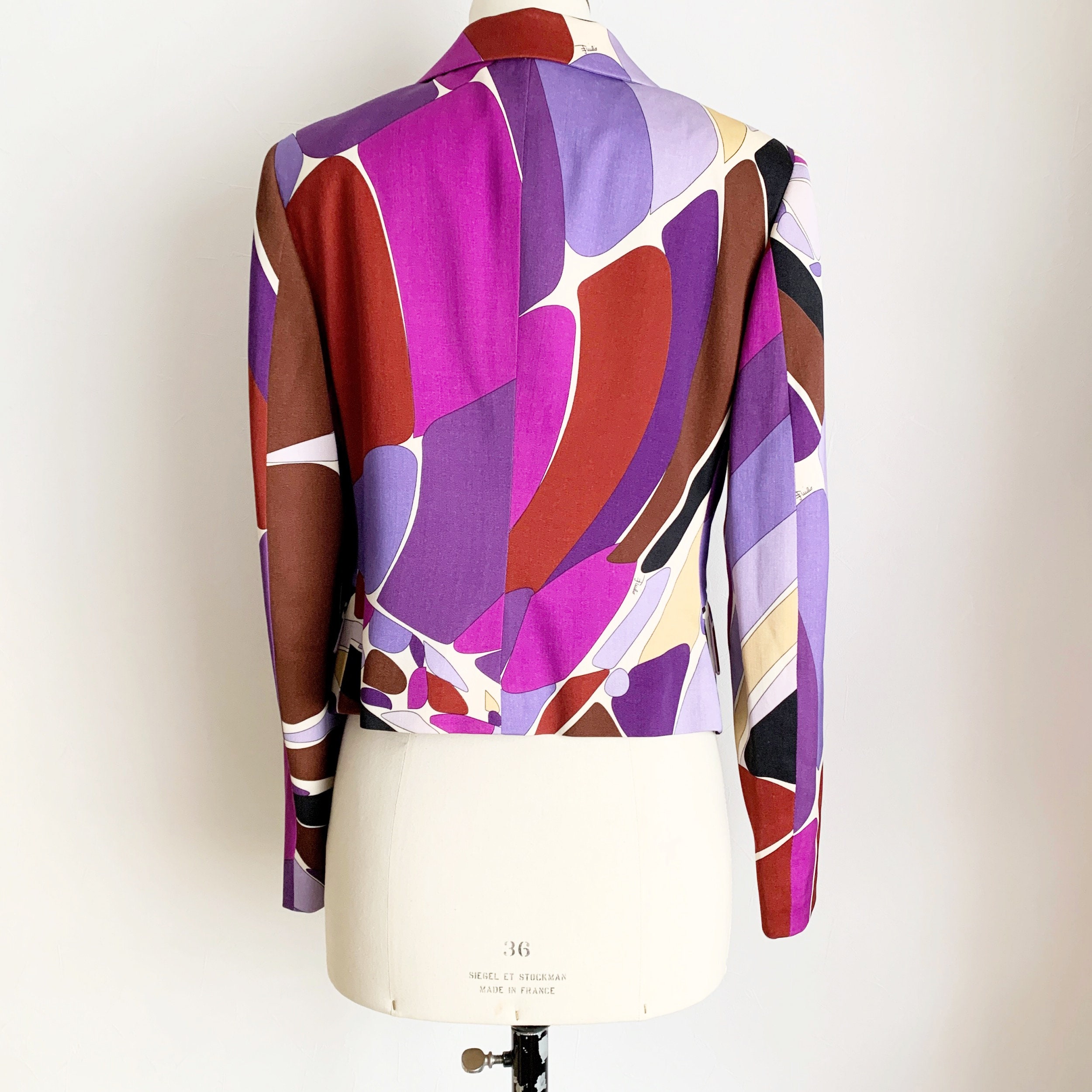 EMILIO PUCCI Multi Pattern Tailored Jacket - Etsy
