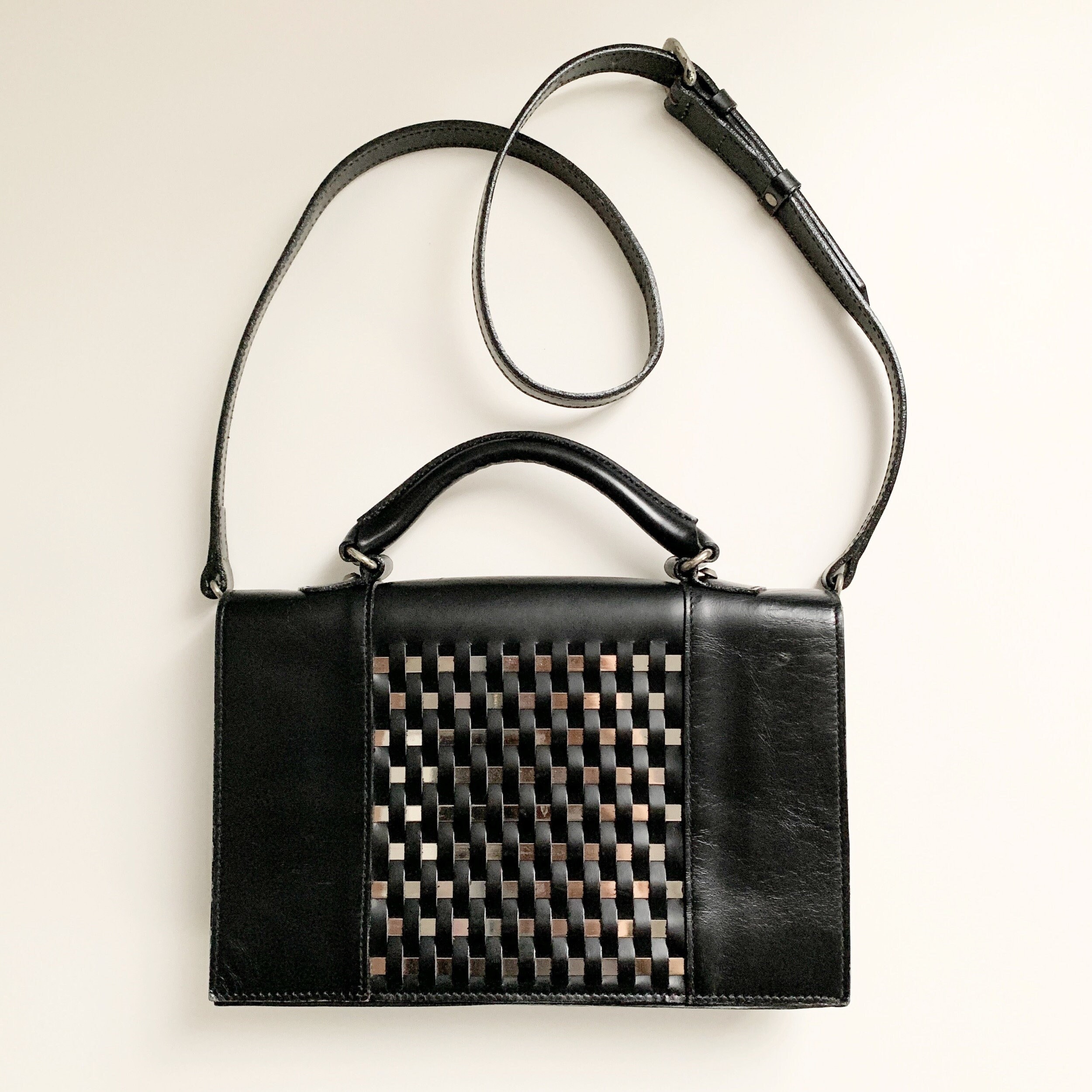 Jean Paul GAULTIER バッグ 2ウェイ Jean Paul GAULTIER Tatoo Embossed 2WAY Bag Black (K-155066