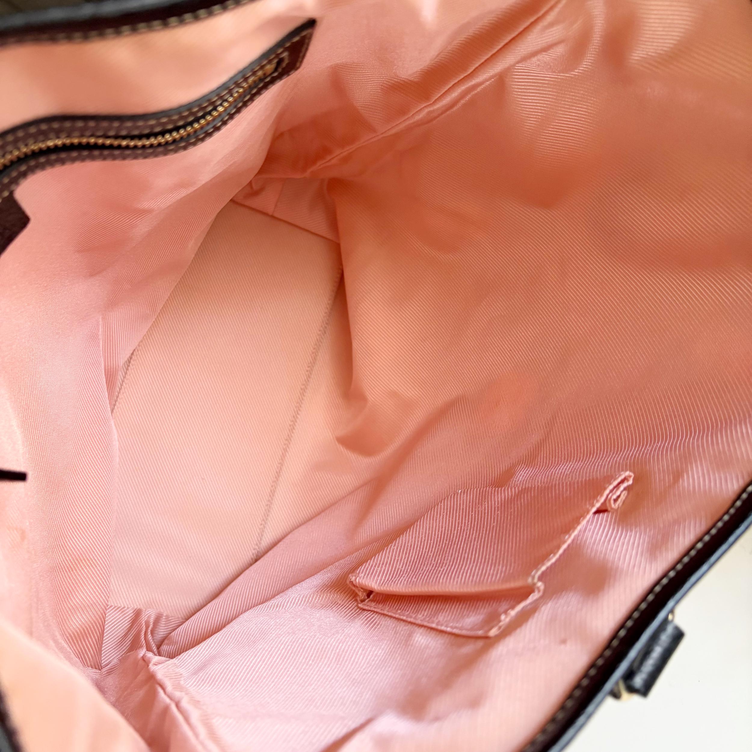 Gucci Vintage Chain Print Satin Leather Tote Bag - Etsy