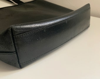 Miu Miu Archive Vintage Black Leather Tote Handbag - Etsy