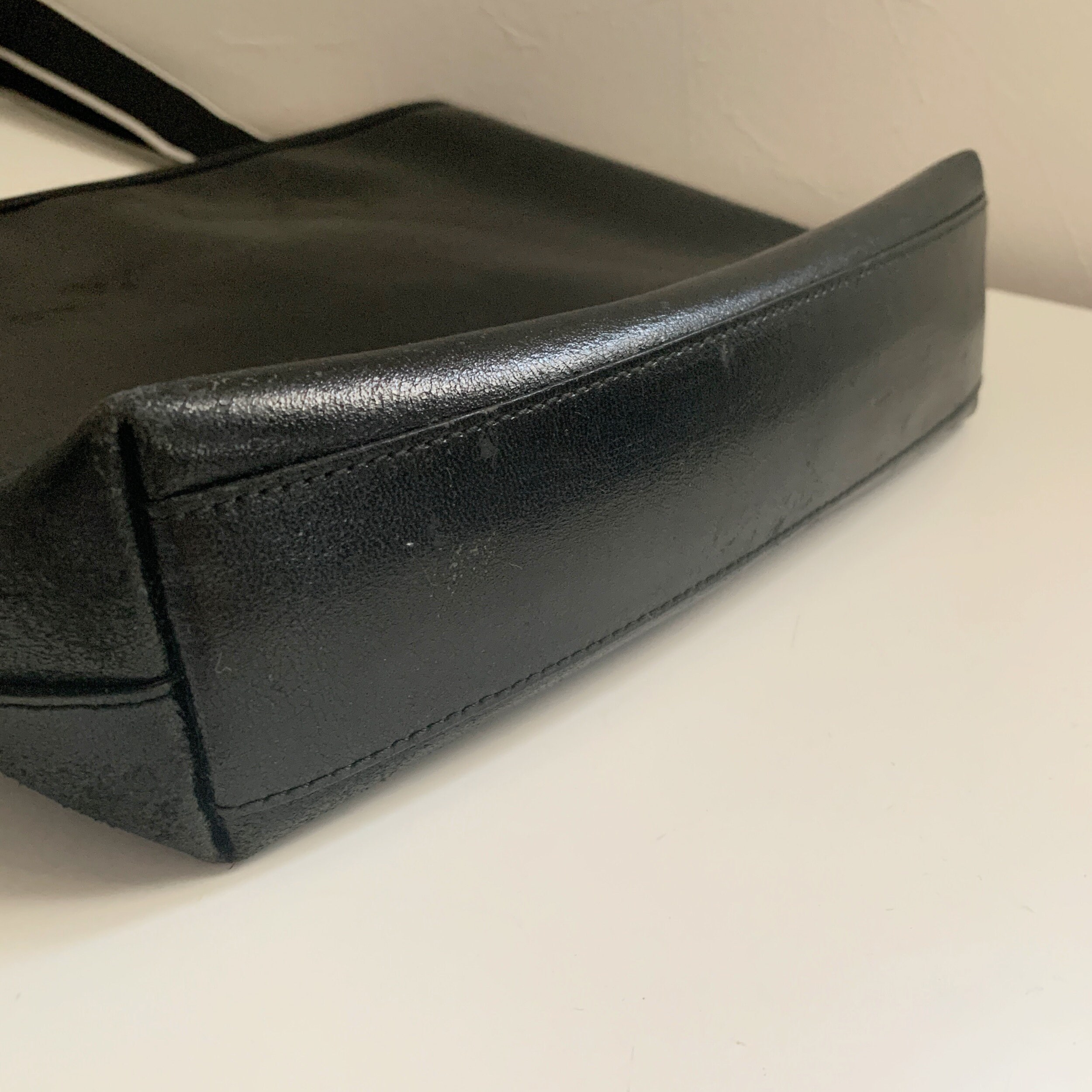 Miu Miu Archive Vintage Black Leather Tote Handbag - Etsy Miu Miu Archive Vintage Black Leather Tote Handbag - Etsy