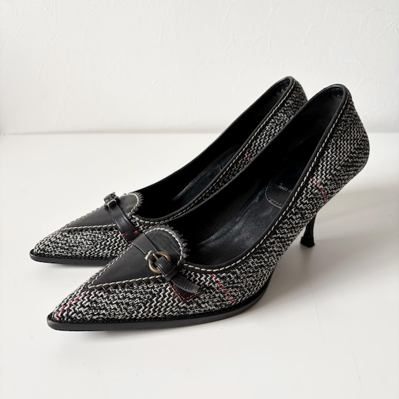 Miu Miu 2000s Archive Vintage Patent Leather Heels Shoes - Etsy