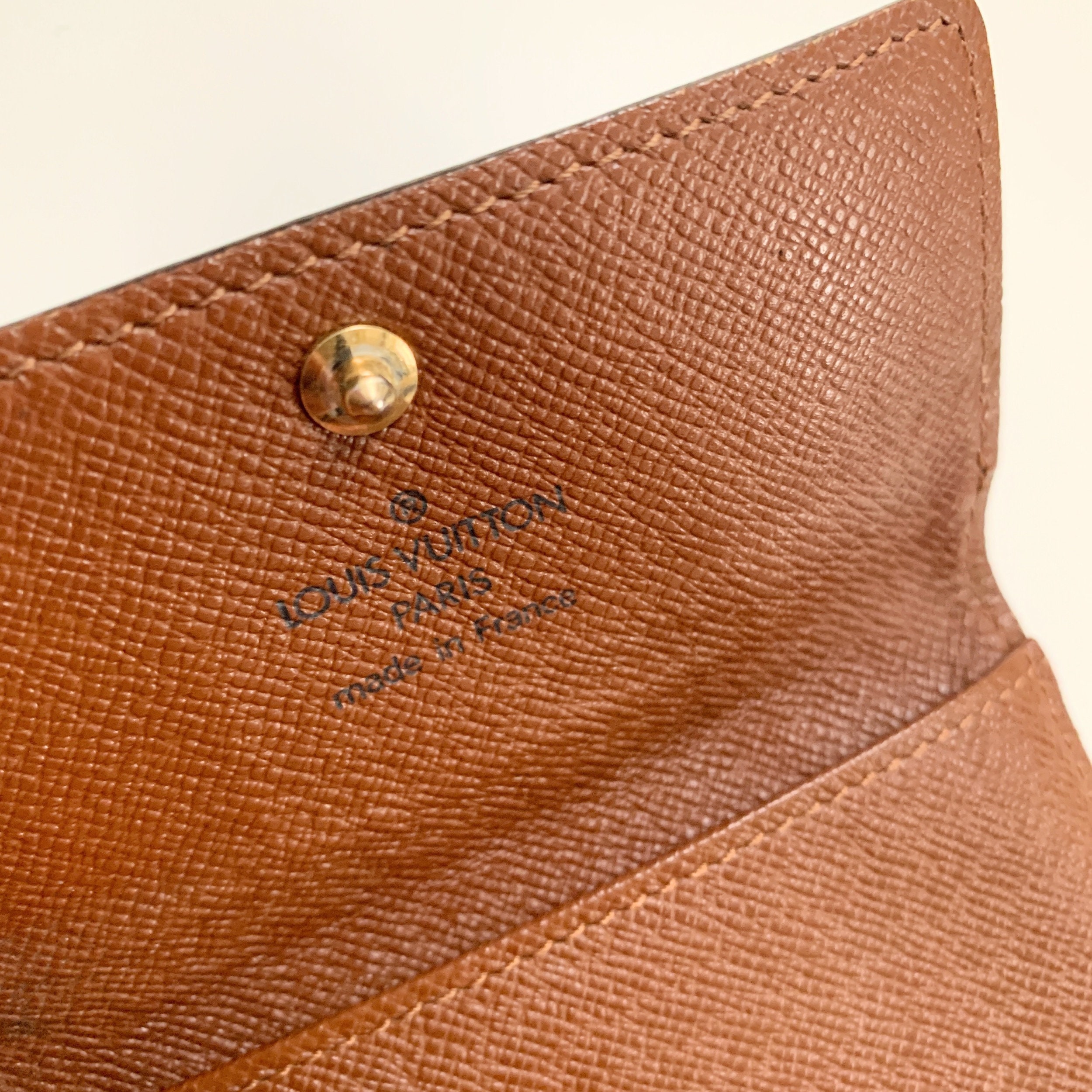 Louis Vuitton vintage Monogram leren sleuteletui - Etsy Nederland