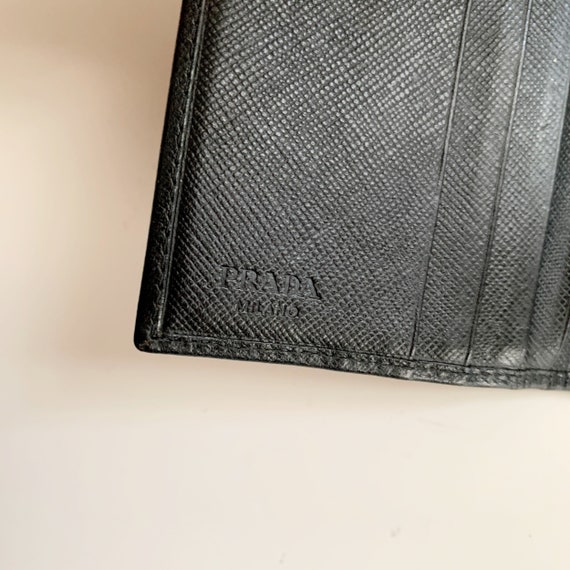 PRADA Vintage Triangle Tag Leather Wallet - Etsy