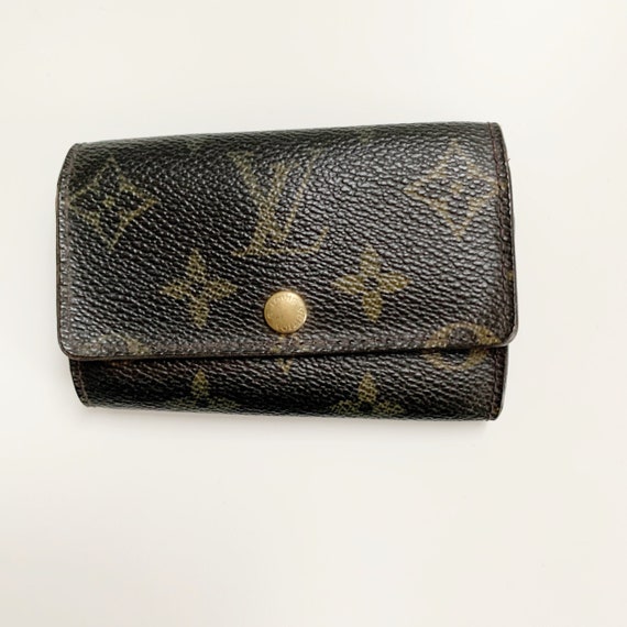 Louis Vuitton vintage Monogram leren sleuteletui - Etsy Nederland