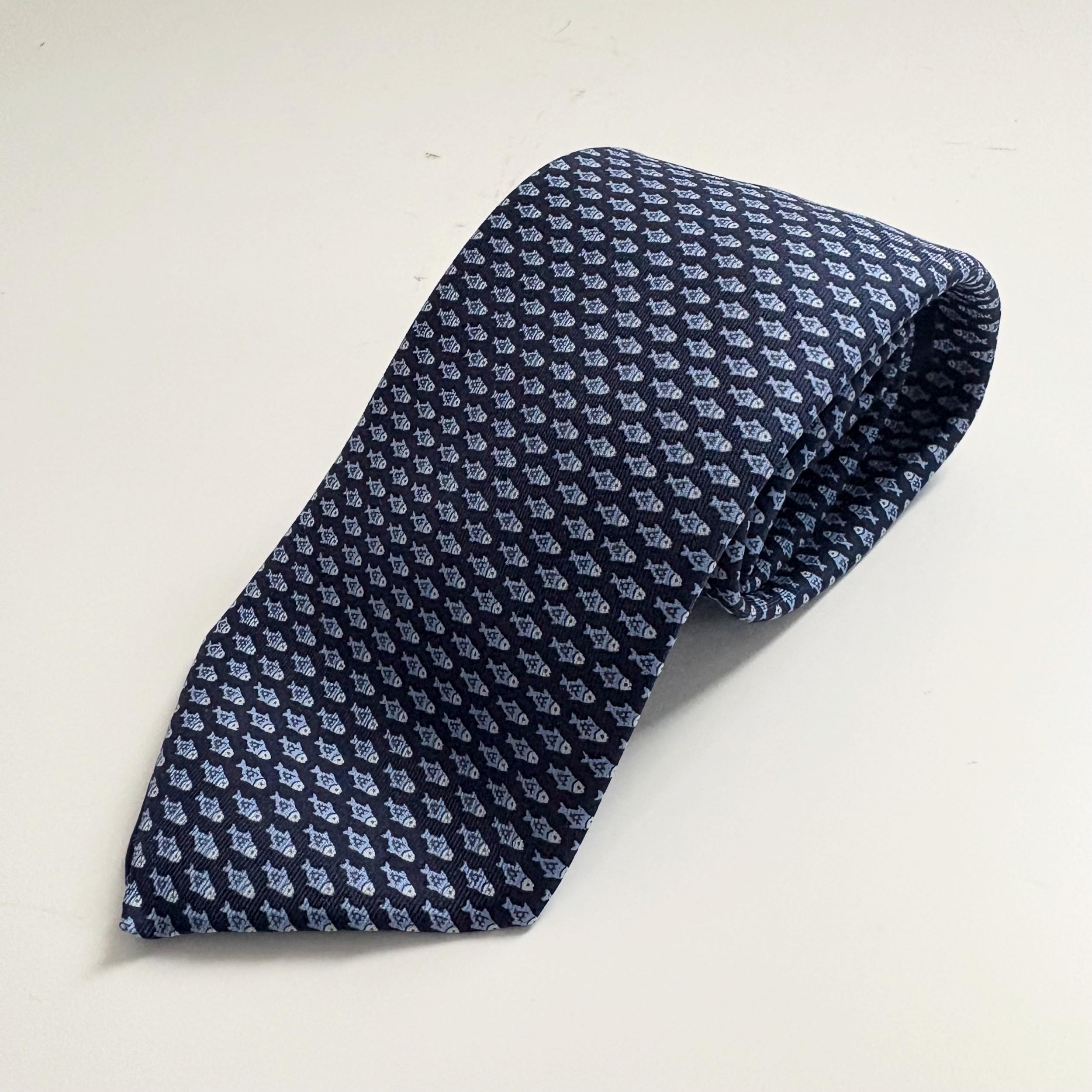 Hermes fish tie - Etsy 日本