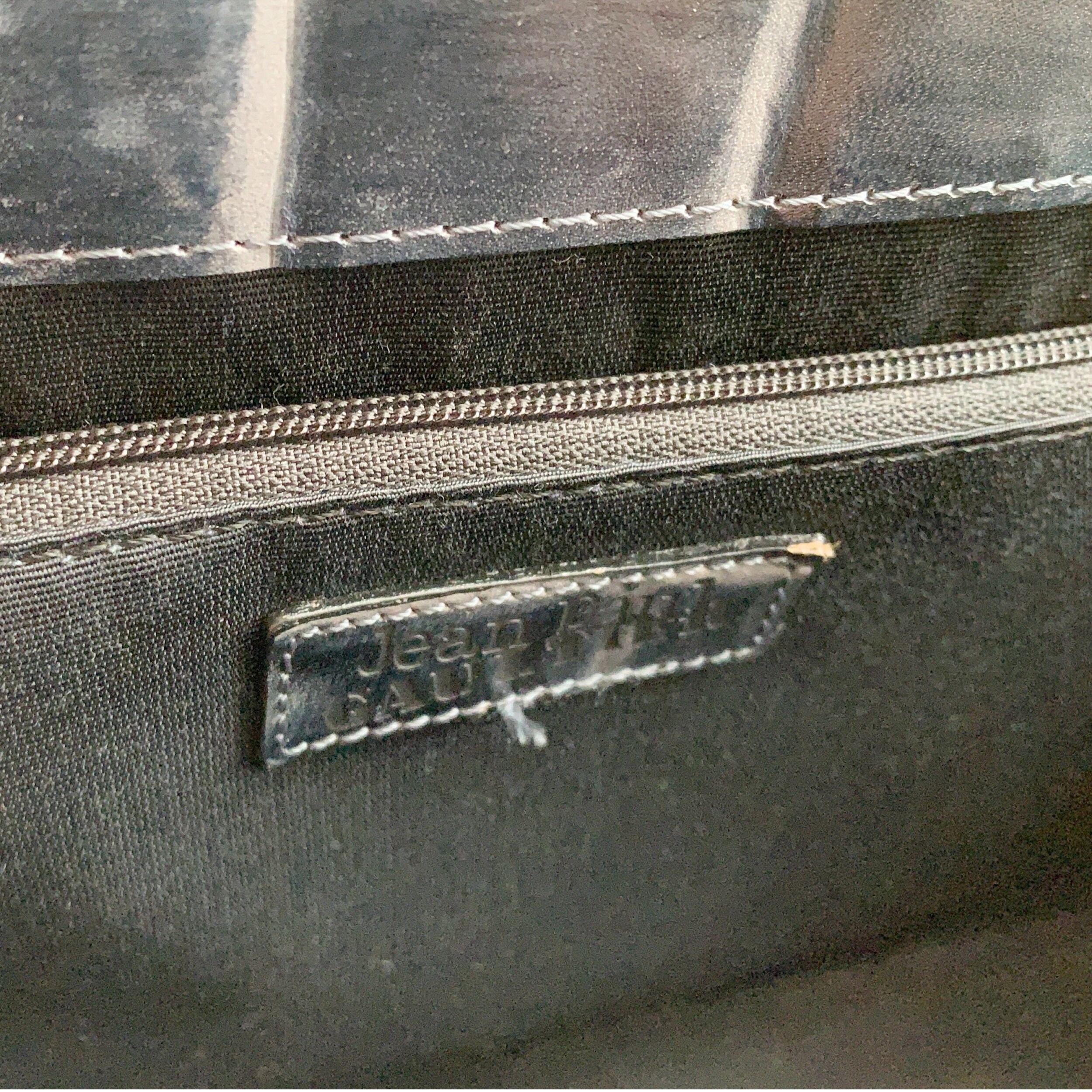 Jean Paul Gaultier crocodile calf leather handbag bag