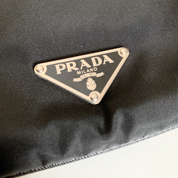 PRADA Flower python embroidery decoration Nylon B… - image 5