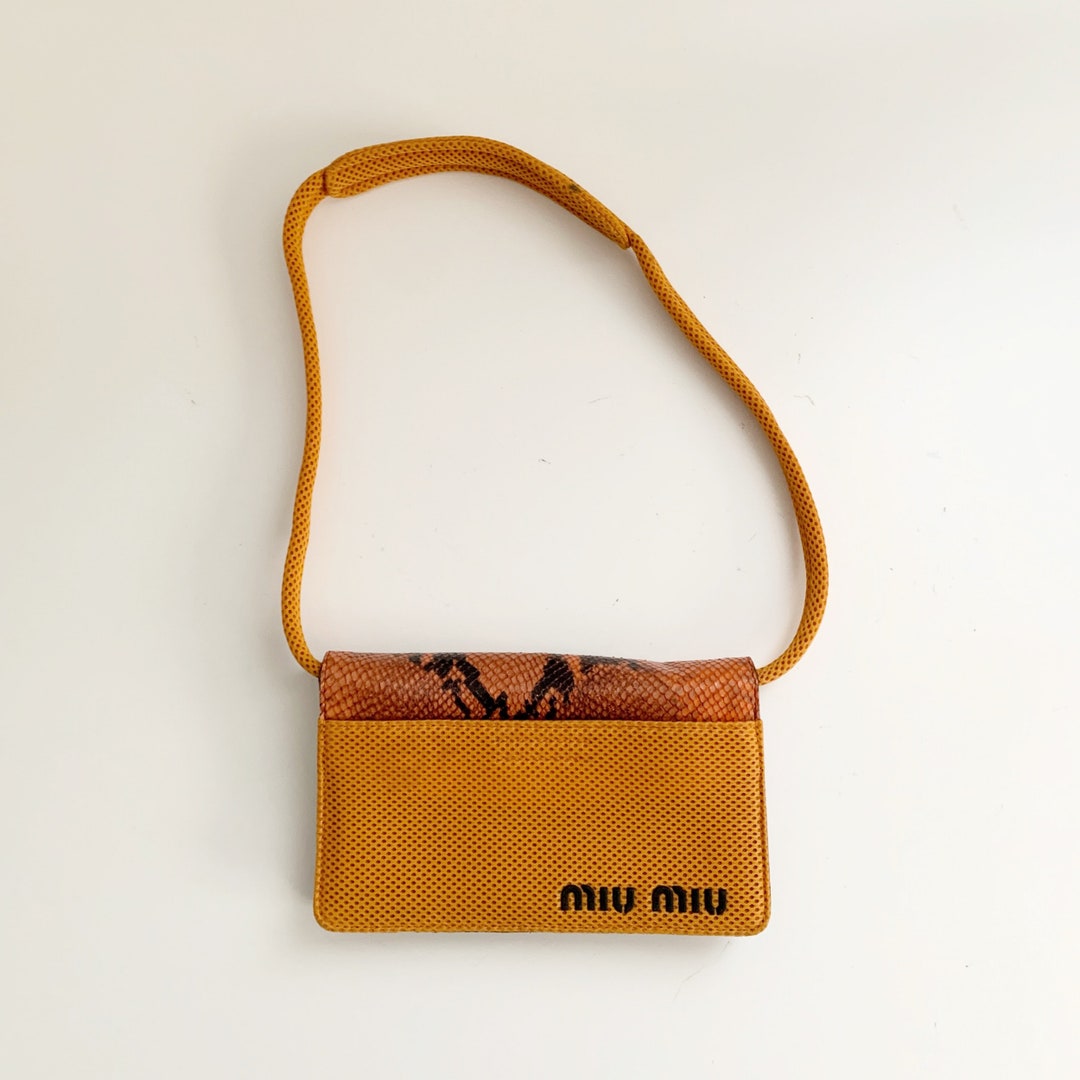 Miu Miu Archive F/W 1999 Vintage Embossed Leather Python Semi Shoulder Crossbody Bag - Etsy Miu Miu Archive F/W 1999 Vintage Embossed Leather Python Semi Shoulder Crossbody Bag - Etsy
