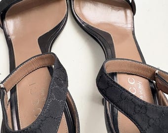 GUCCI vintage GG logo strap sandals - Etsy 日本