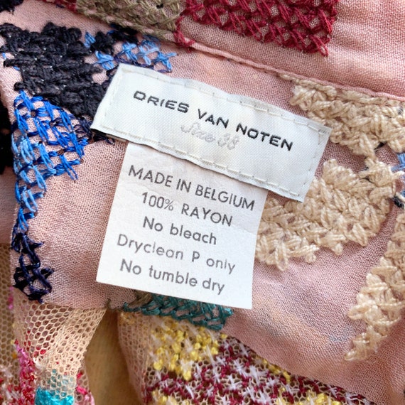 Dries Van Noten Archive 2001 SS Vintage Floral Embroidery Dries Van Noten Archive 2001 SS Vintage Floral Embroidery