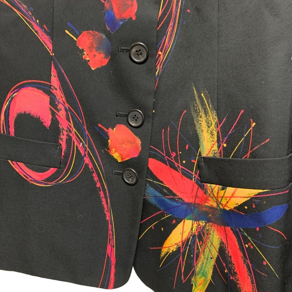 ISSEY MIYAKE art print design tailored jacket - image 6