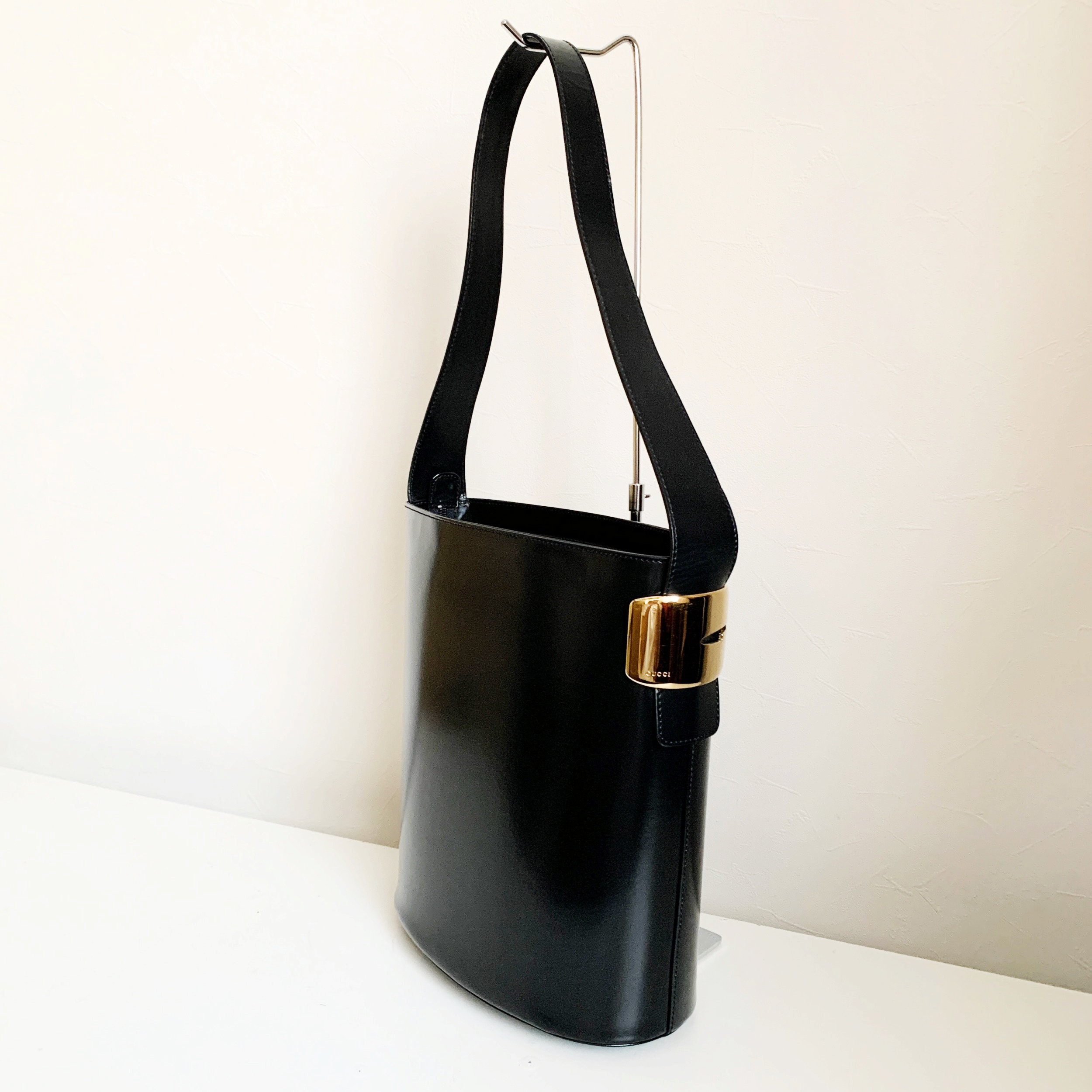 Yves Saint Laurent, Black velvet mini Mombasa bag with silver handle. -  Unique Designer Pieces