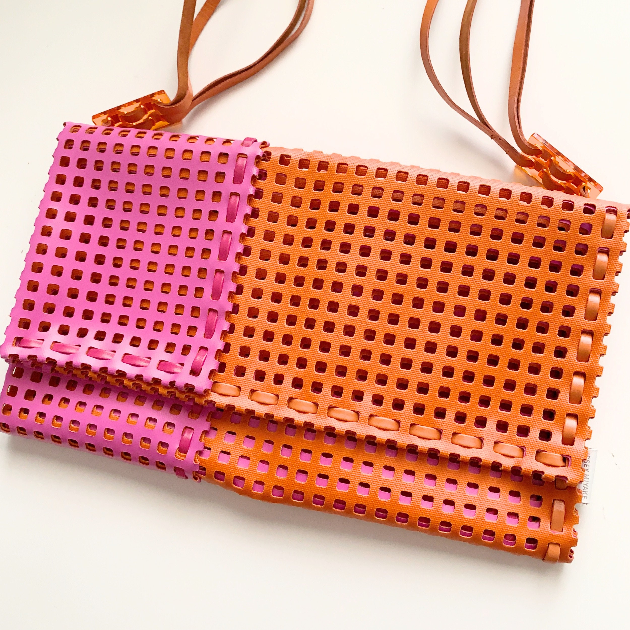 ISSEY MIYAKE Punching Design Semi-shoulder Handbag - Etsy