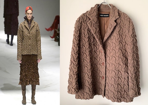 ジャケット・アウター ISSEY MIYAKE Wool Jacket archive ISSEY MIYAKE Archive Vintage 2001 A/W Collection Wool Mesh
