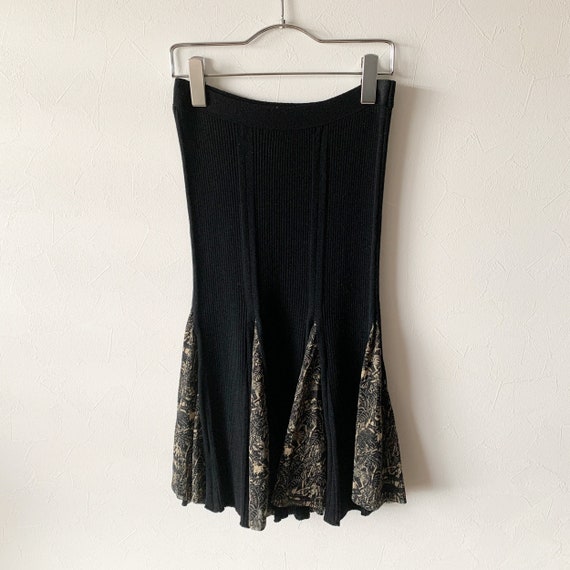 Jean Paul GAULTIER Vintage Safari Print Power Net Switching Knit 