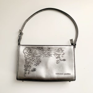 Jean Paul GAULTIER Vintage New Rose Silver Metallic Handbag - Etsy