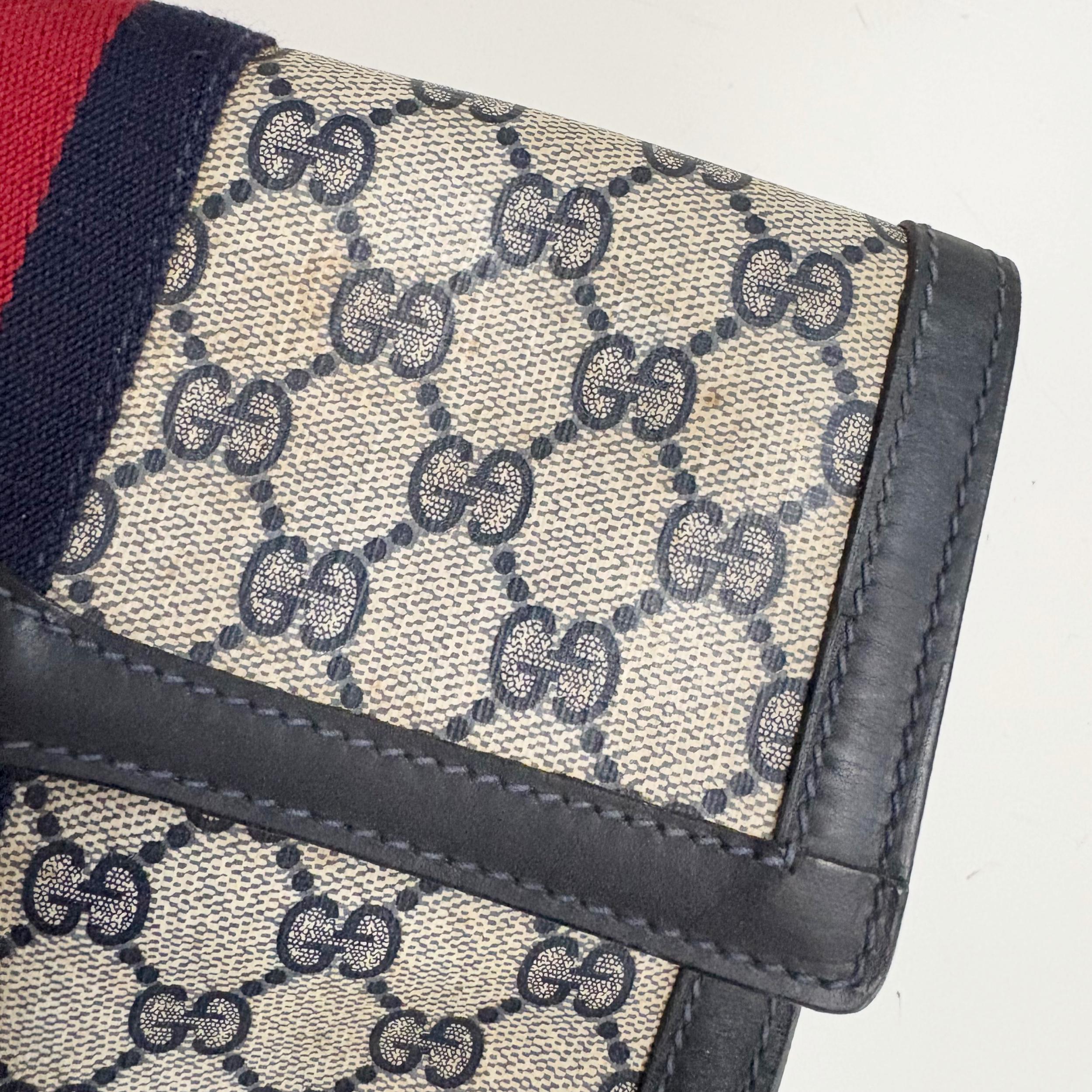 GUCCI PARFUMS Vintage GG Logo Sherry Line Clutch Bag - Etsy