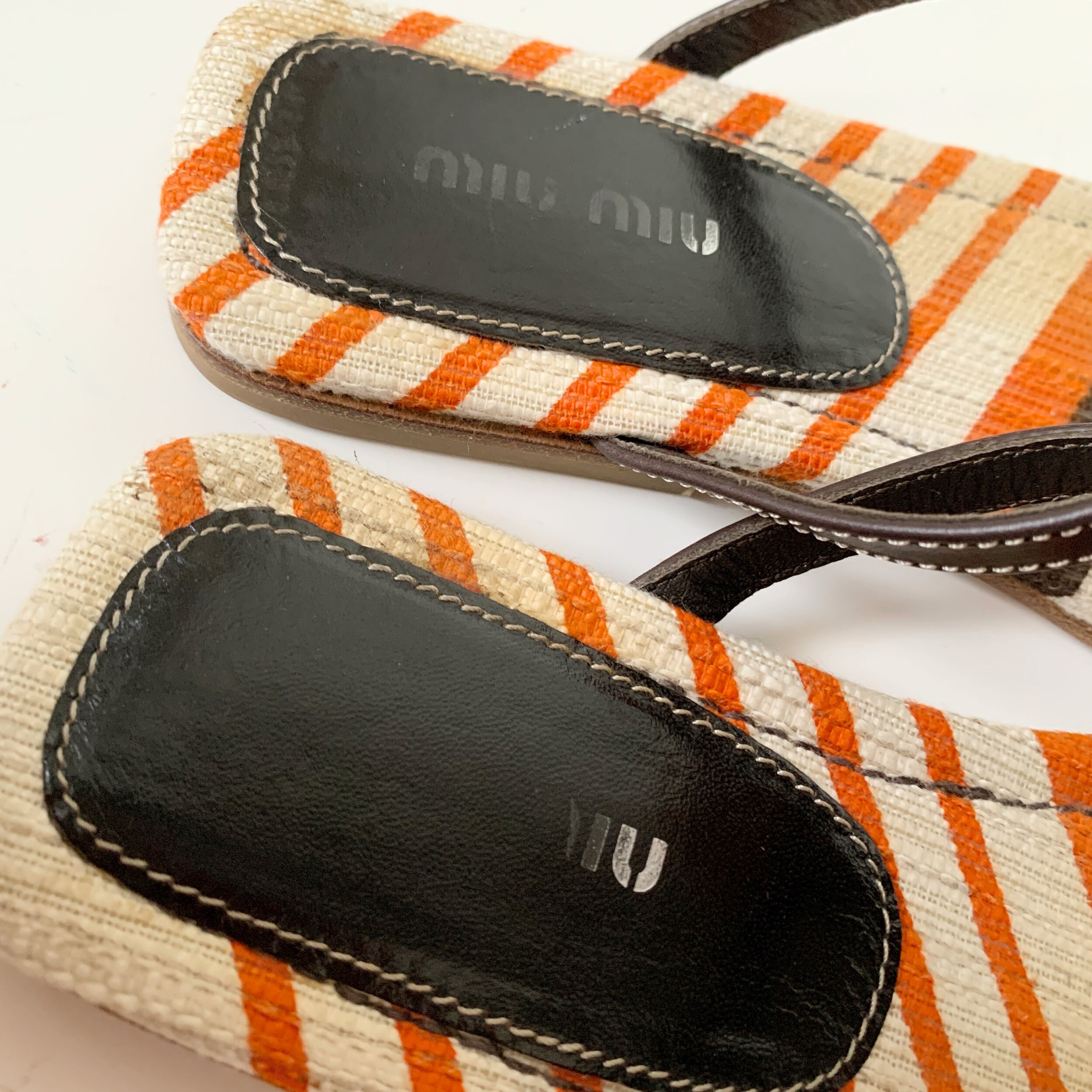 買い誠実 Miu Sandal Flat Design Decoration Mirror Vintage Archive Miu 靴