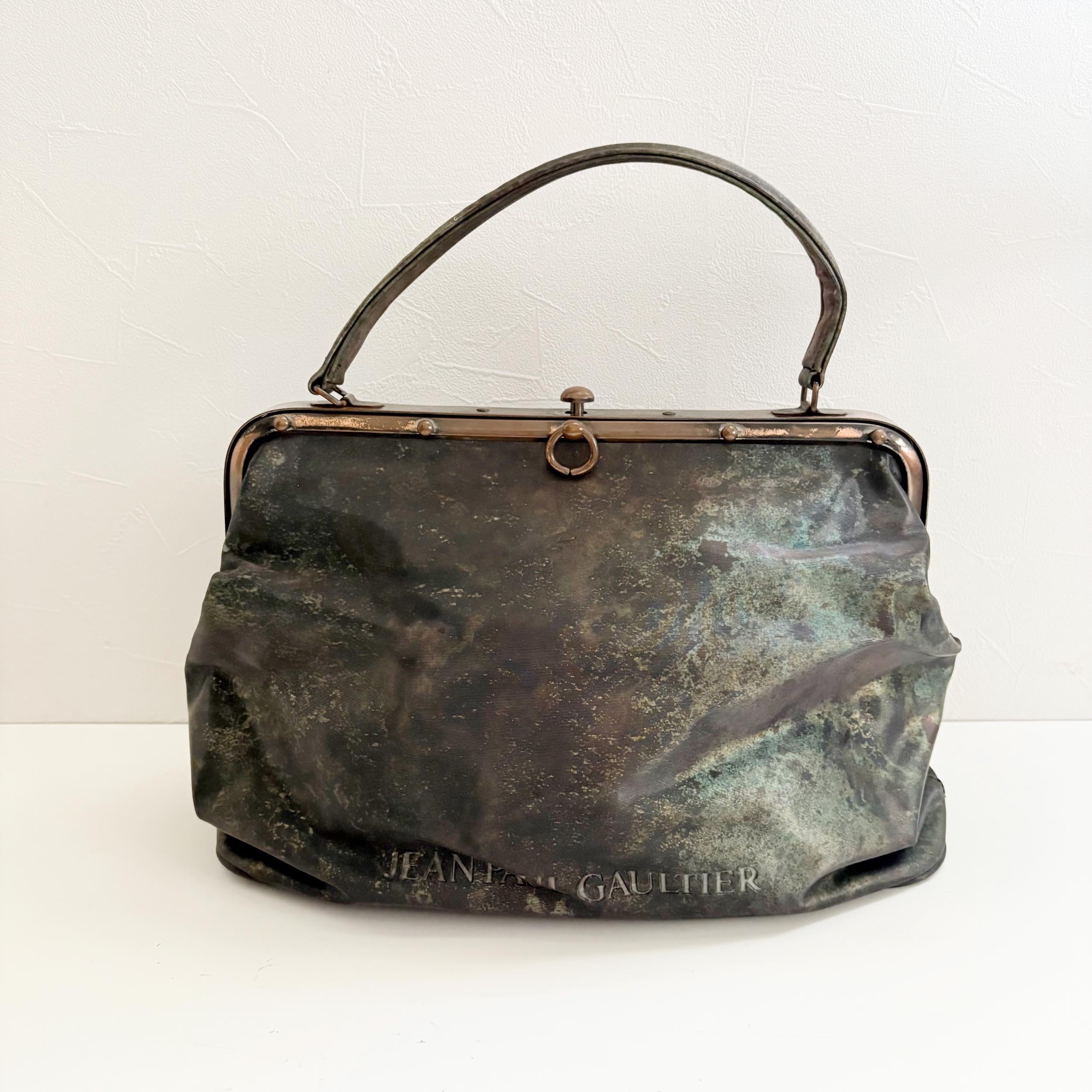 バッグ Jean Paul Gaultier Travel Print Hand Bag Jean Paul Gaultier Nylon Exterior Bags & Handbags for Women for