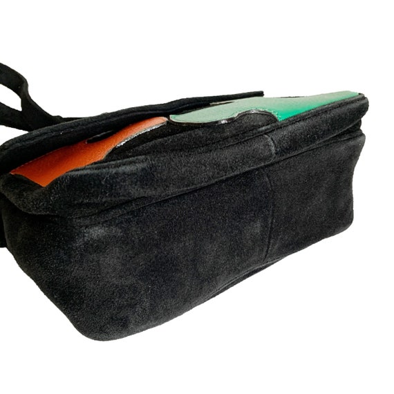 MOSCHINO vintage Suede and leather shoulder bag - Gem