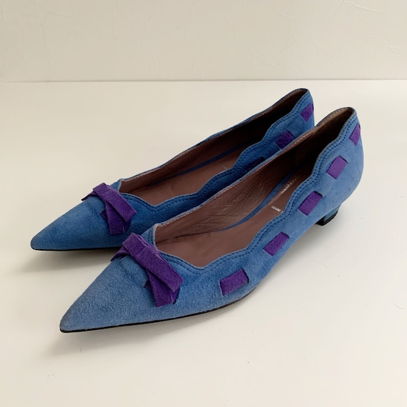 Miu miu archive vintage ribbon suede pumps - Etsy 日本